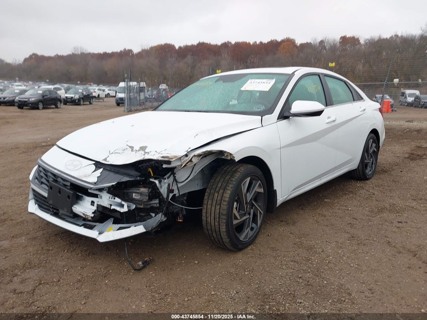 Vin: kmhls4dg3su989411, lot: 44241227, hyundai elantra sel convenience 20252