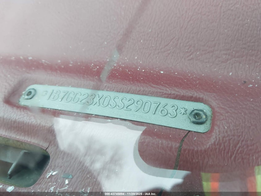 1995 Dodge Dakota VIN: 1B7GG23X0SS290763 Lot: 43745894