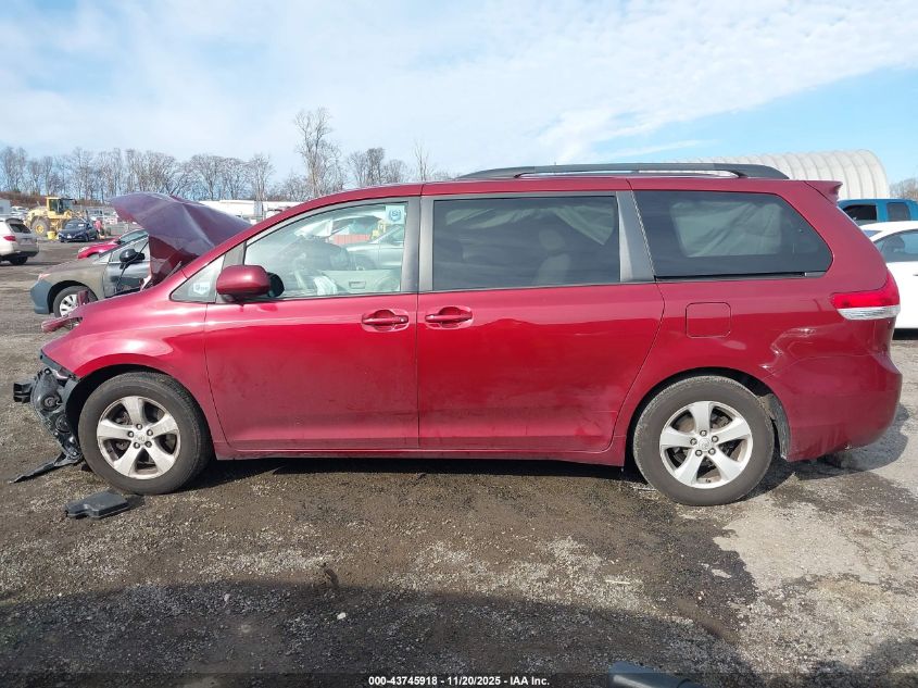 2012 Toyota Sienna Le V6 8 Passenger VIN: 5TDKK3DC8CS265596 Lot: 43745918