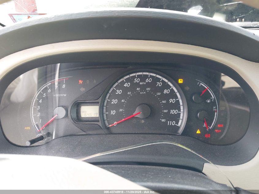 2012 Toyota Sienna Le V6 8 Passenger VIN: 5TDKK3DC8CS265596 Lot: 43745918