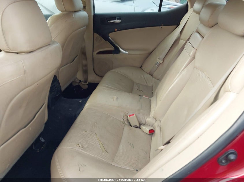 2008 Lexus Is 250 VIN: JTHBK262885054103 Lot: 43745976