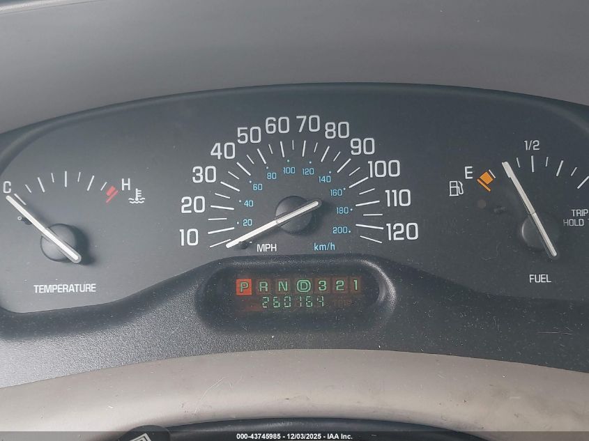 1999 Buick Century Custom VIN: 2G4WS52M3X1423392 Lot: 43745985