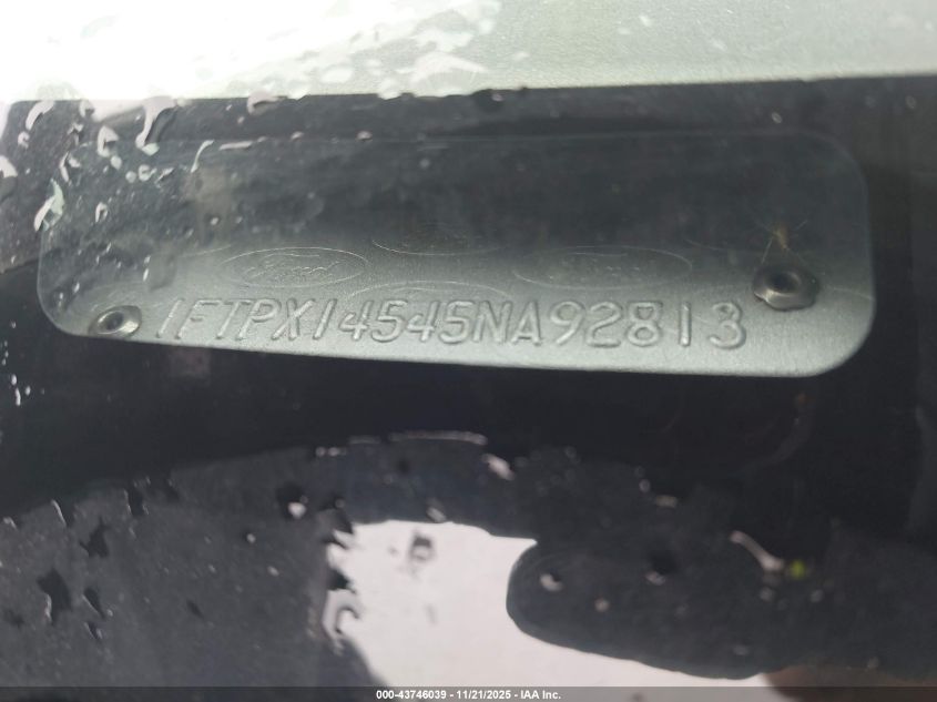 2005 Ford F-150 Fx4/Lariat/Xl/Xlt VIN: 1FTPX14545NA92813 Lot: 43746039