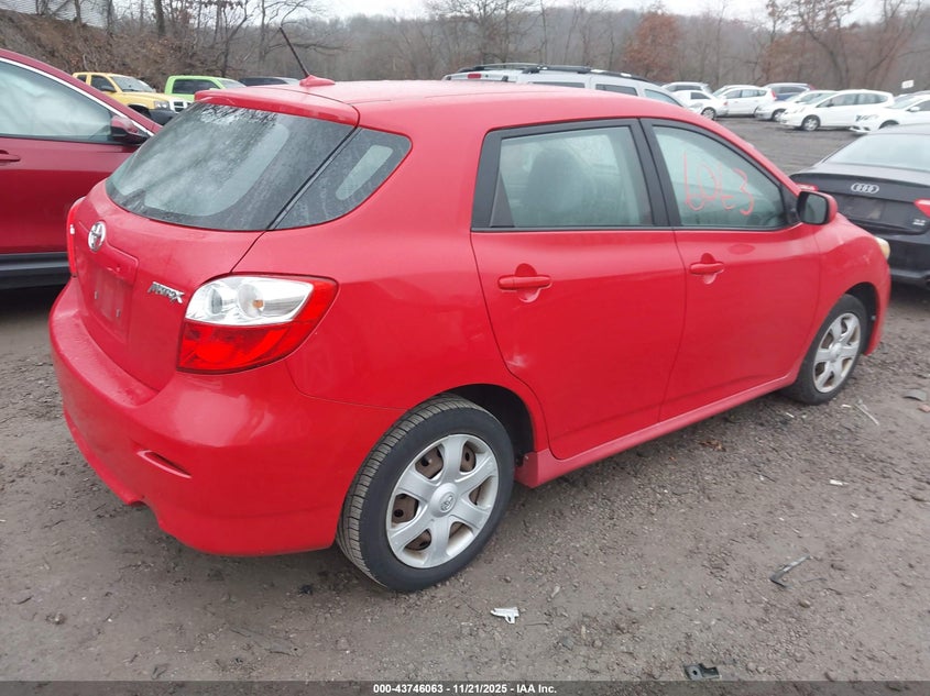 2T1KU40E49C186015 2009 TOYOTA MATRIX photo no. 4
