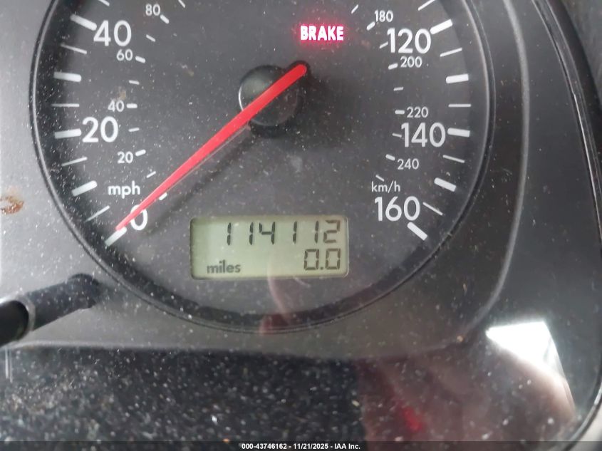 2001 Volkswagen Jetta Glx VIN: 3VWTG29M41M006048 Lot: 43746162