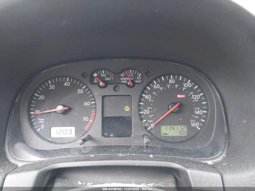 2001 Volkswagen Jetta Glx VIN: 3VWTG29M41M006048 Lot: 43746162