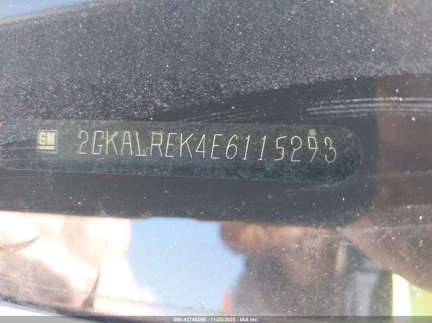 2014 GMC Terrain Sle-2 VIN: 2GKALREK4E6115293 Lot: 43746266