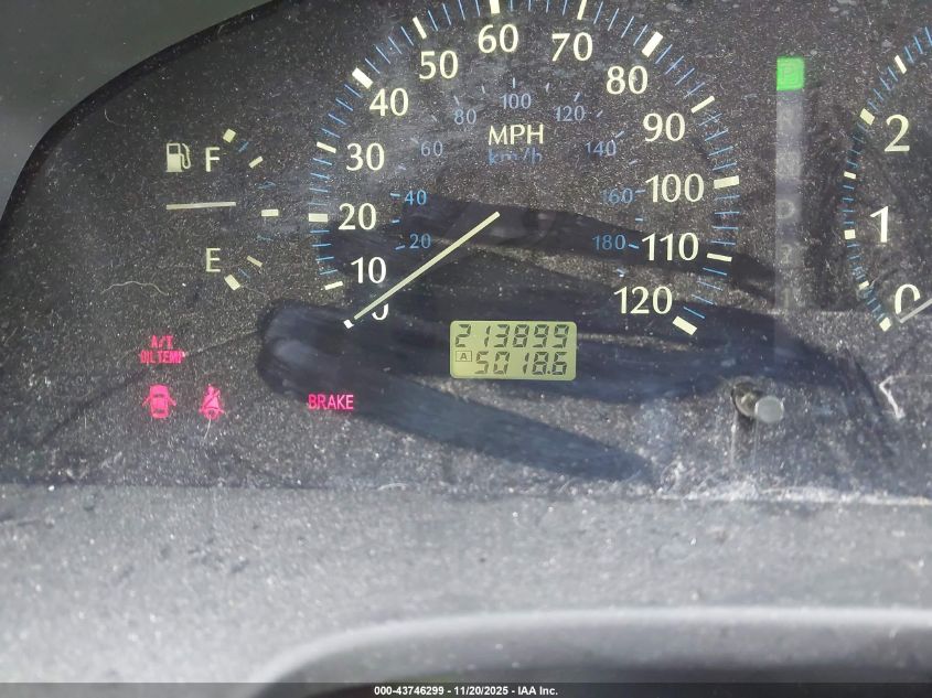 2001 Infiniti Qx4 Luxury VIN: JNRDR07Y81W111199 Lot: 43746299