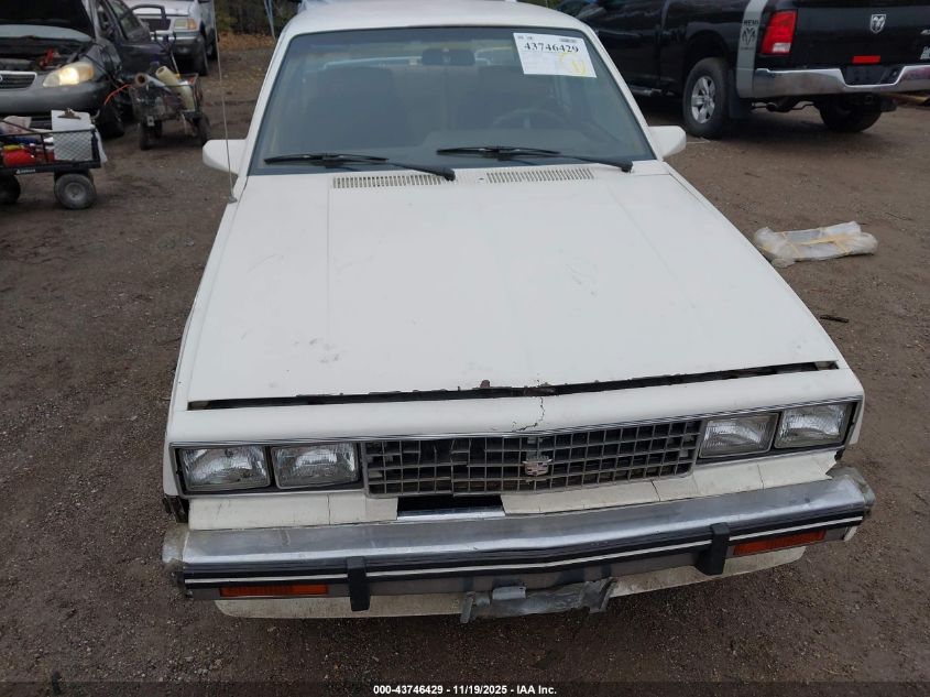 1982 Cadillac Cimarron VIN: 1G6AG69G3CC406394 Lot: 43746429