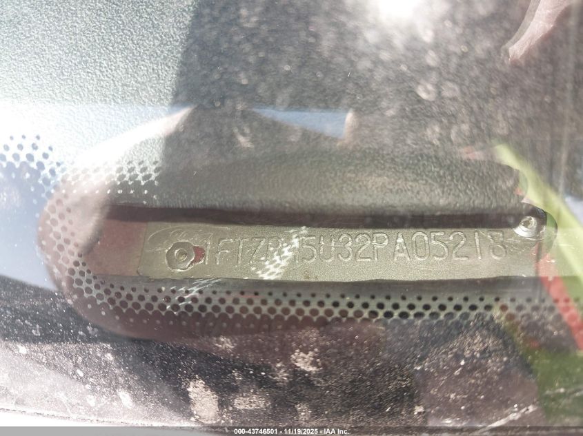 2002 Ford Ranger Edge/Xlt VIN: 1FTZR45U32PA05218 Lot: 43746501