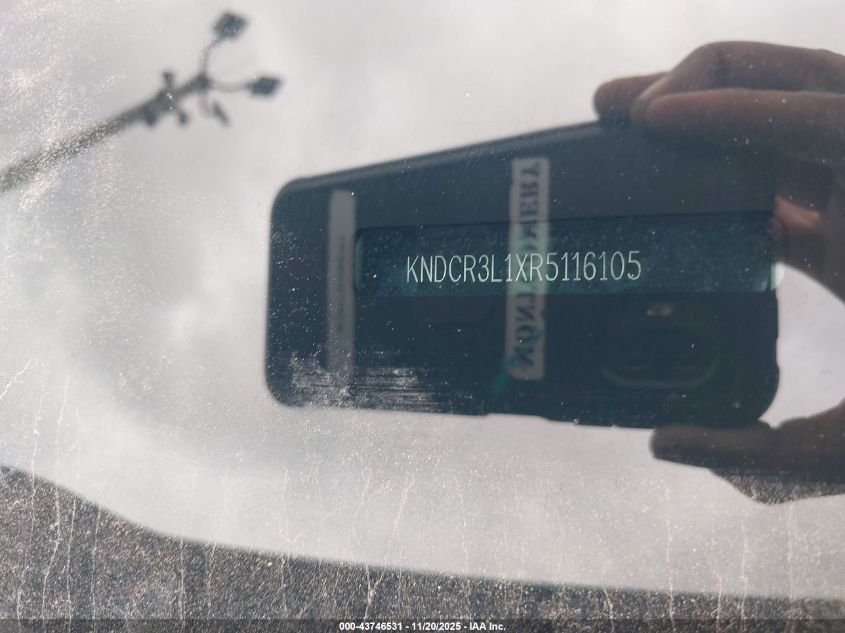2024 Kia Niro Ev Wind VIN: KNDCR3L1XR5116105 Lot: 43746531