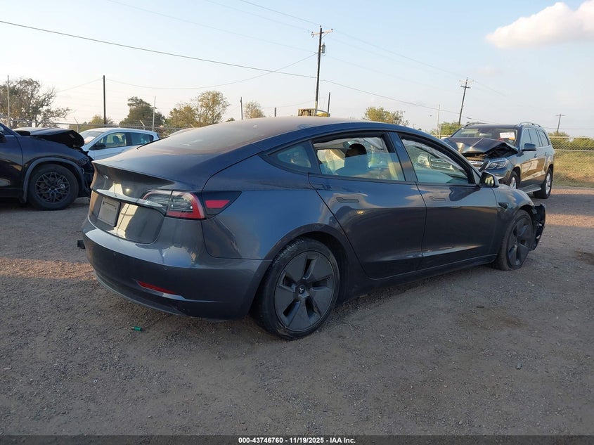 5YJ3E1EA3MF991451 2021 TESLA MODEL 3 photo no. 4