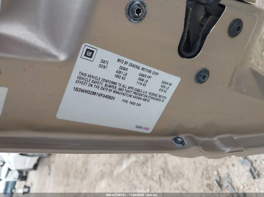 1997 Oldsmobile Cutlass Supreme Series I VIN: 1G3WH52M1VF345820 Lot: 43746781