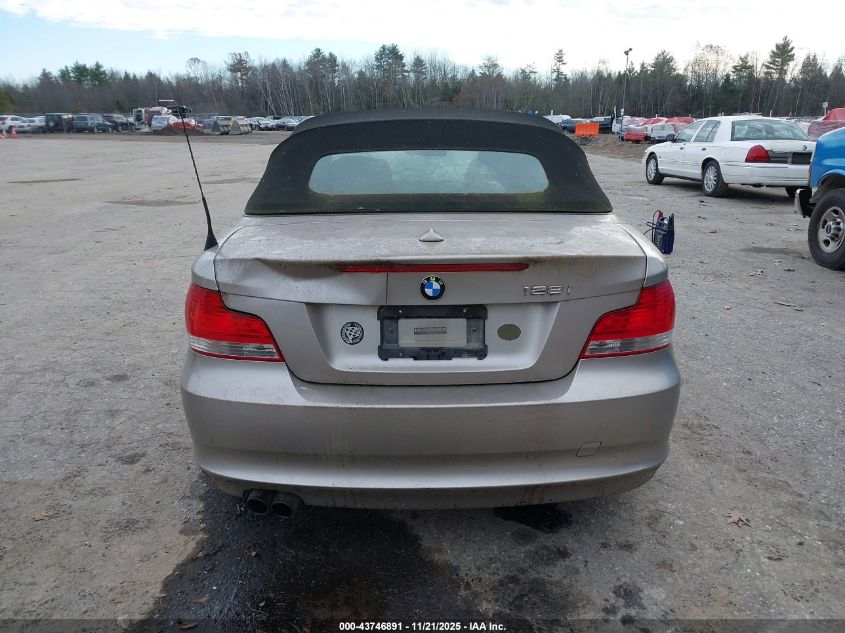 2008 BMW 128I VIN: WBAUL73558VE88420 Lot: 43746891