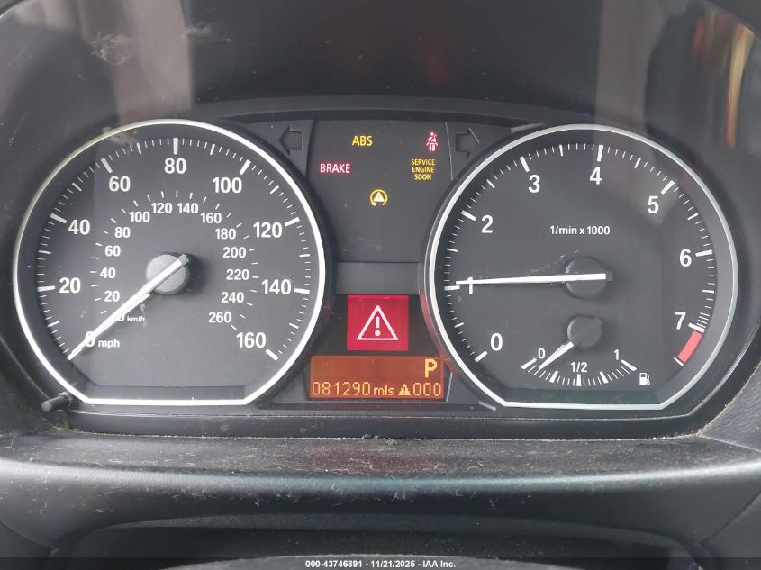 2008 BMW 128I VIN: WBAUL73558VE88420 Lot: 43746891