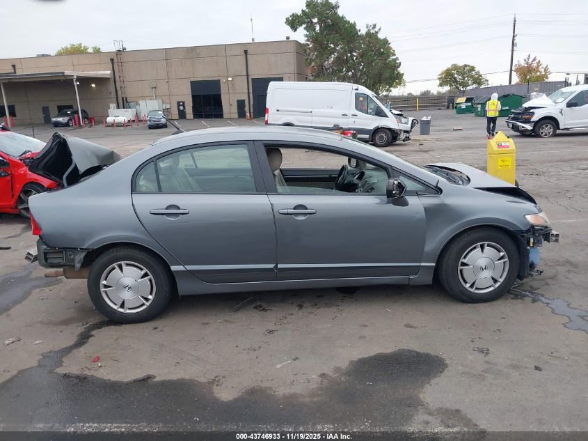 2009 Honda Civic Hybrid VIN: JHMFA36219S008545 Lot: 43746933
