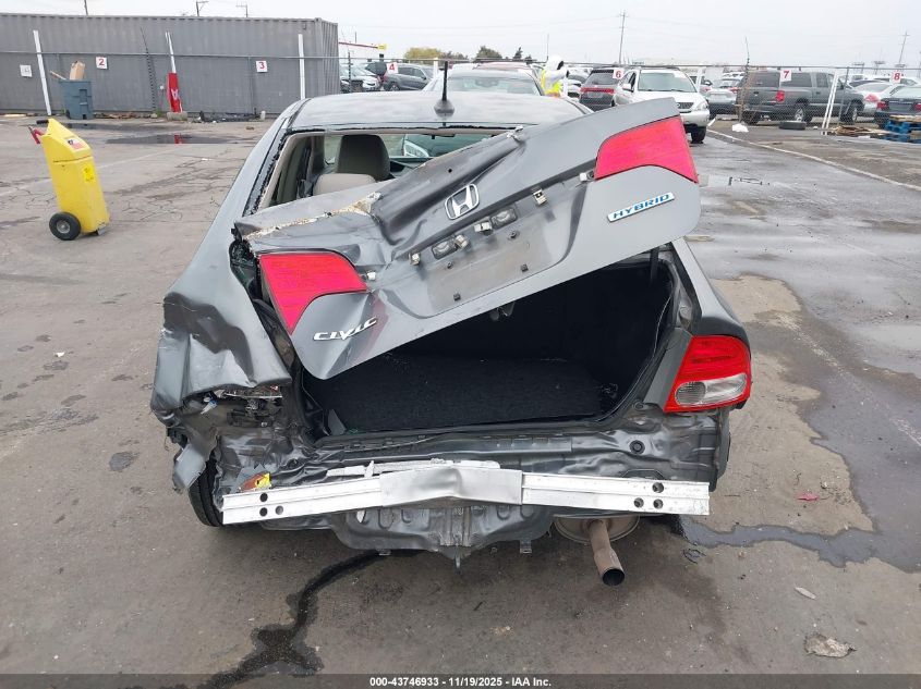 2009 Honda Civic Hybrid VIN: JHMFA36219S008545 Lot: 43746933