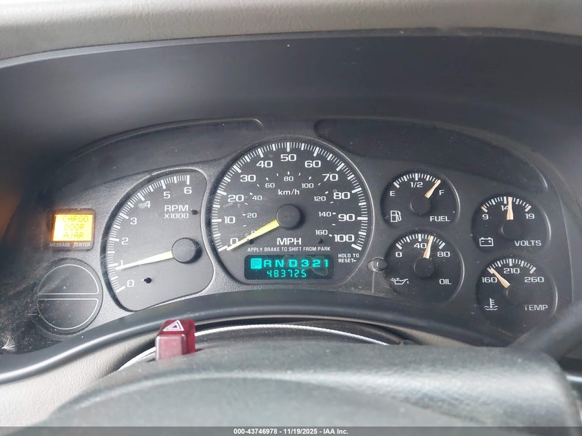 2001 GMC Yukon Slt VIN: 1GKEK13T71J131275 Lot: 43746978