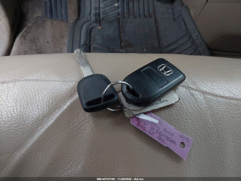 2006 Honda Odyssey Ex-L VIN: 5FNRL38686B435206 Lot: 43747100