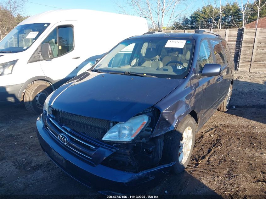 2009 Kia Sedona Ex VIN: KNDMB233396296493 Lot: 43747156