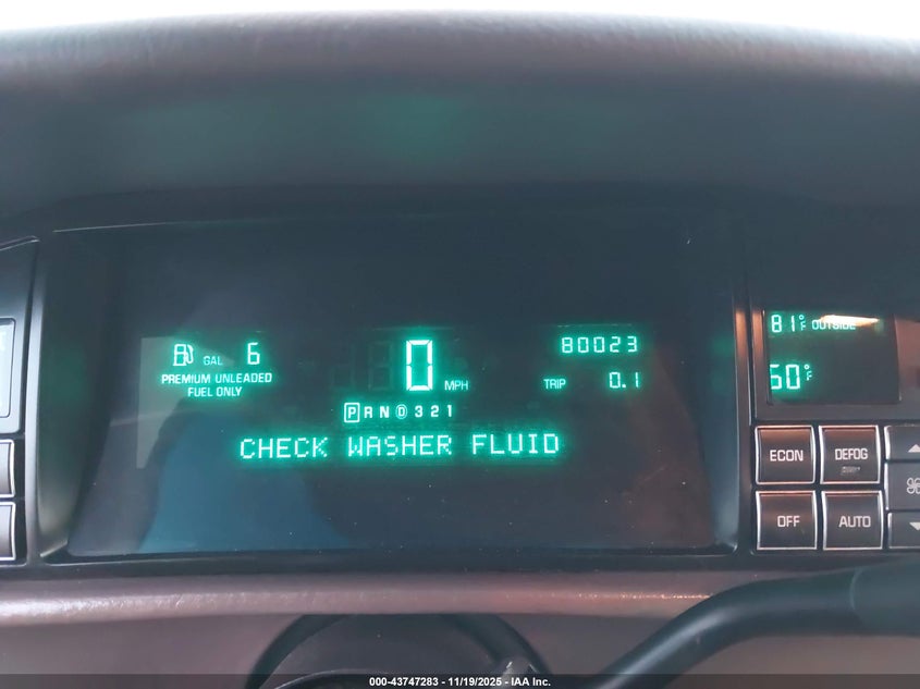 1995 Cadillac Deville VIN: 1G6KD52B1SU213675 Lot: 43747283