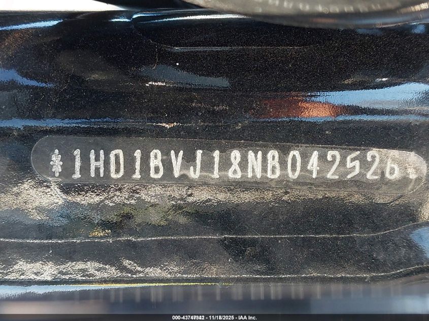 2022 Harley-Davidson Fxst VIN: 1HD1BVJ18NB042526 Lot: 43747342