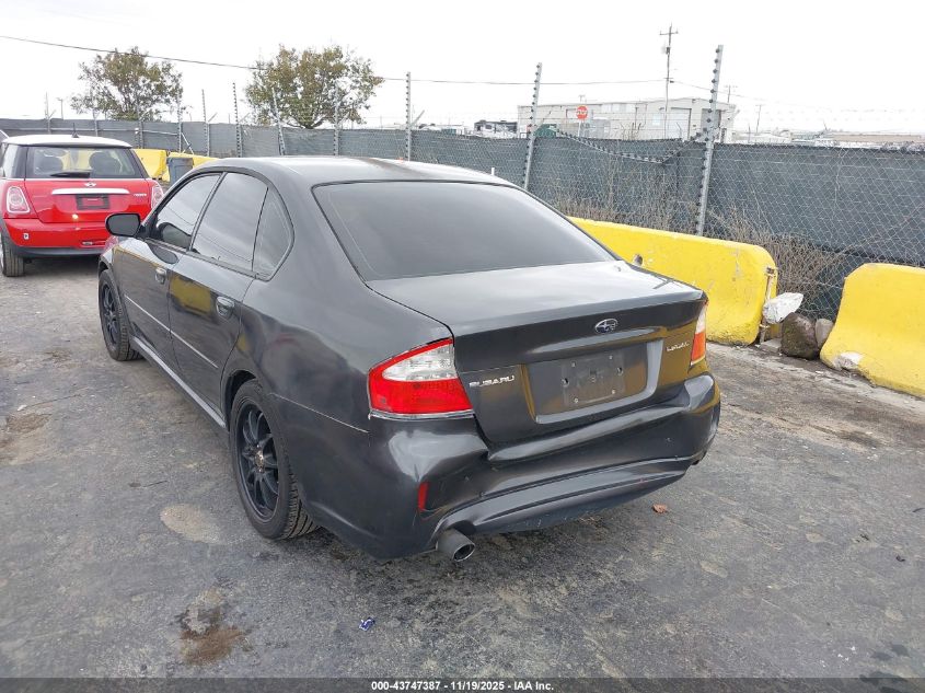 2009 Subaru Legacy 2.5I VIN: 4S3BL616697234007 Lot: 43747387