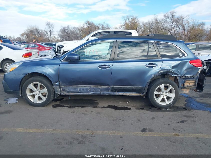 2013 Subaru Outback 2.5I Premium VIN: 4S4BRCCC9D3306264 Lot: 43747446
