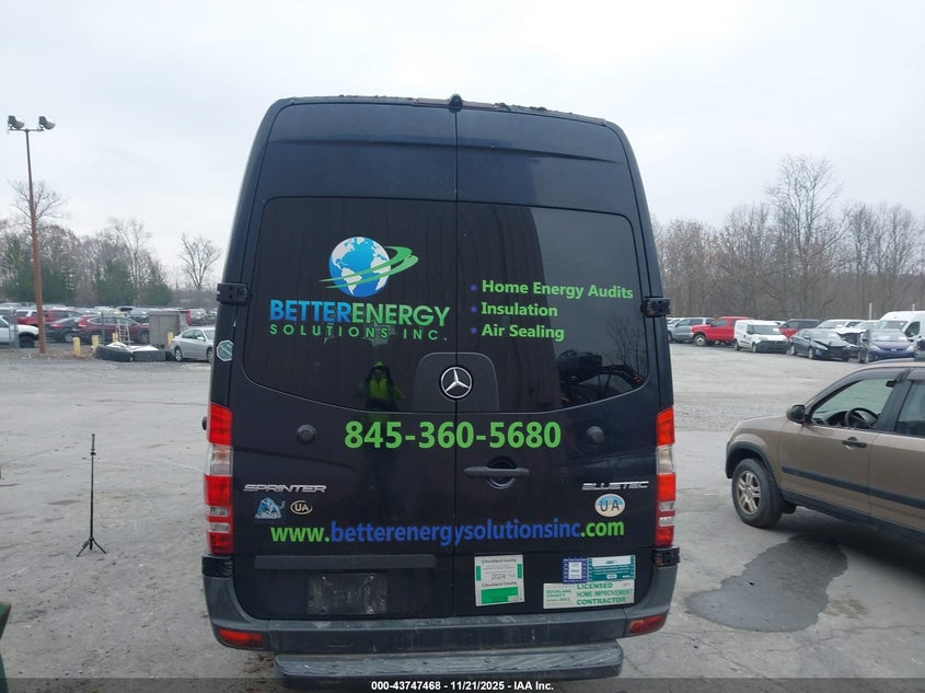 2016 Mercedes-Benz Sprinter 2500 High Roof VIN: 8BTPE8DD1GE123016 Lot: 43747468