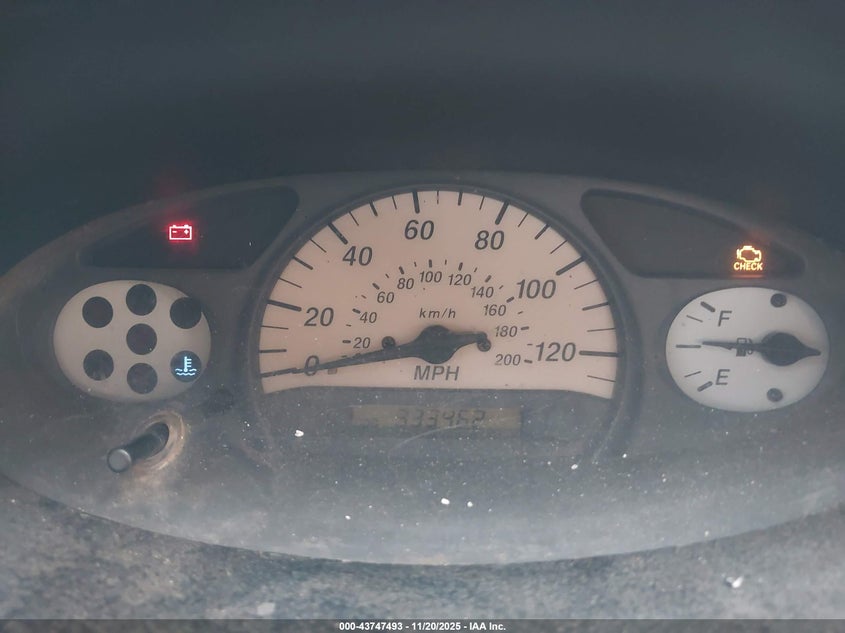 2001 Toyota Echo VIN: JTDAT123610169353 Lot: 43747493