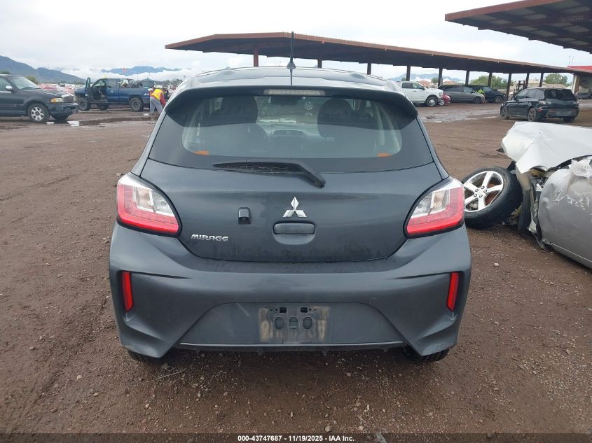 2024 Mitsubishi Mirage Es/Le VIN: ML32AUHJ1RH022455 Lot: 43747687