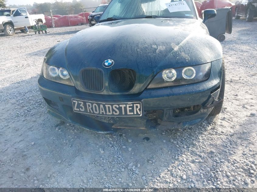 1999 BMW Z3 2.8 VIN: 4USCH3337XLF40349 Lot: 43747772