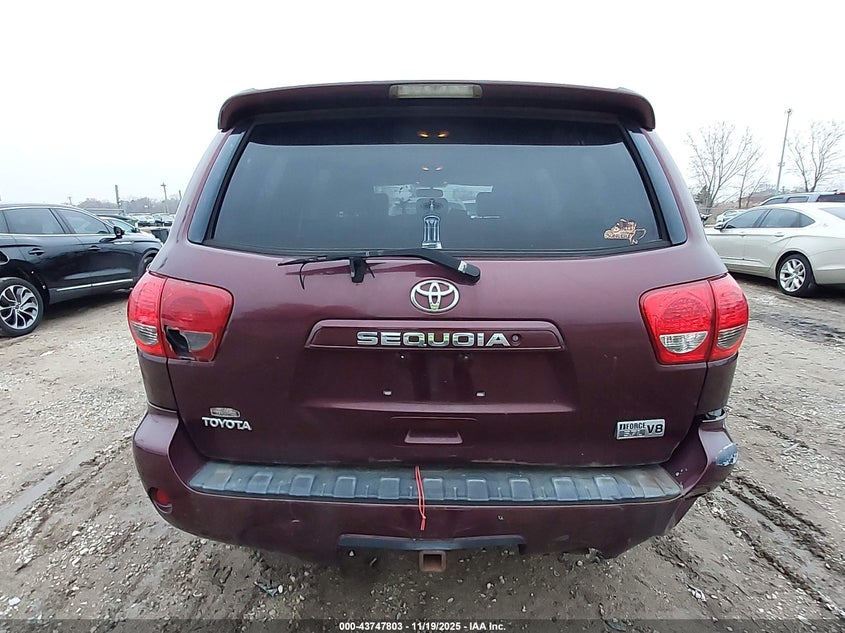 2008 Toyota Sequoia Sr5 5.7L V8 VIN: 5TDBY64A68S016588 Lot: 43747803