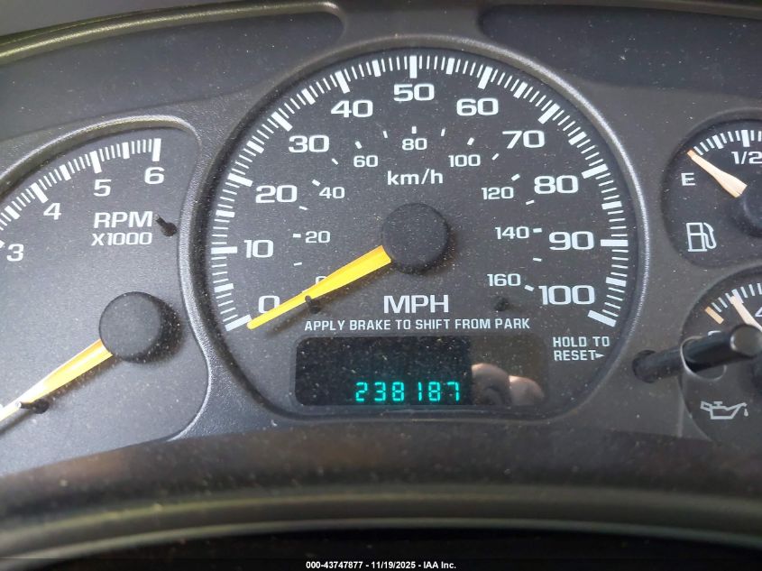 2001 Chevrolet Silverado 1500 Ls VIN: 2GCEC19T711140102 Lot: 43747877