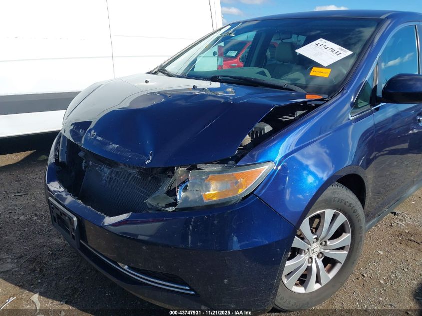 2016 Honda Odyssey Se VIN: 5FNRL5H30GB030640 Lot: 43747931