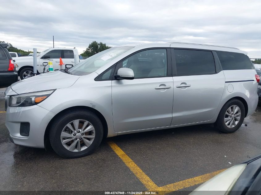 2016 Kia Sedona Lx VIN: KNDMB5C12G6087050 Lot: 43747949