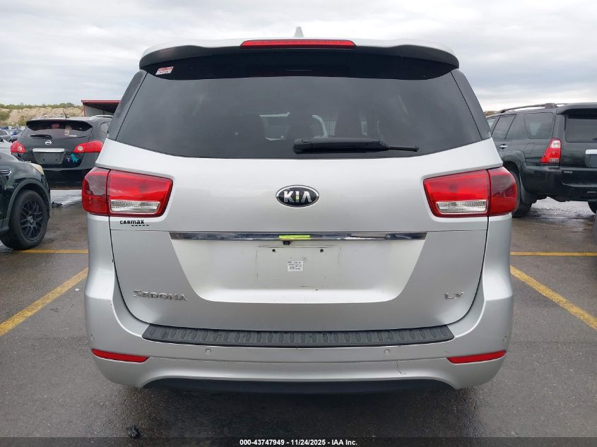 2016 Kia Sedona Lx VIN: KNDMB5C12G6087050 Lot: 43747949