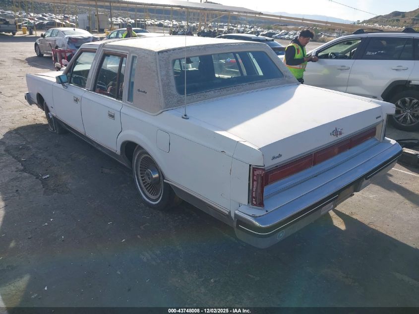 1984 Lincoln Town Car VIN: 1LNBP96F8EY706254 Lot: 43748008