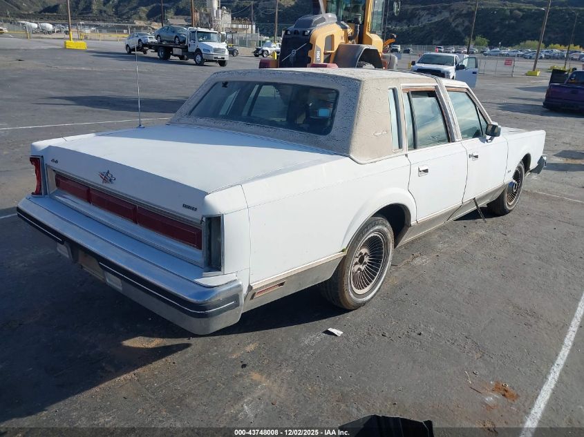 1984 Lincoln Town Car VIN: 1LNBP96F8EY706254 Lot: 43748008