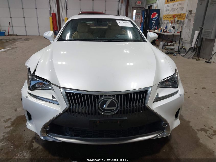 2015 Lexus Rc 350 VIN: JTHSE5BCXF5004307 Lot: 43748017