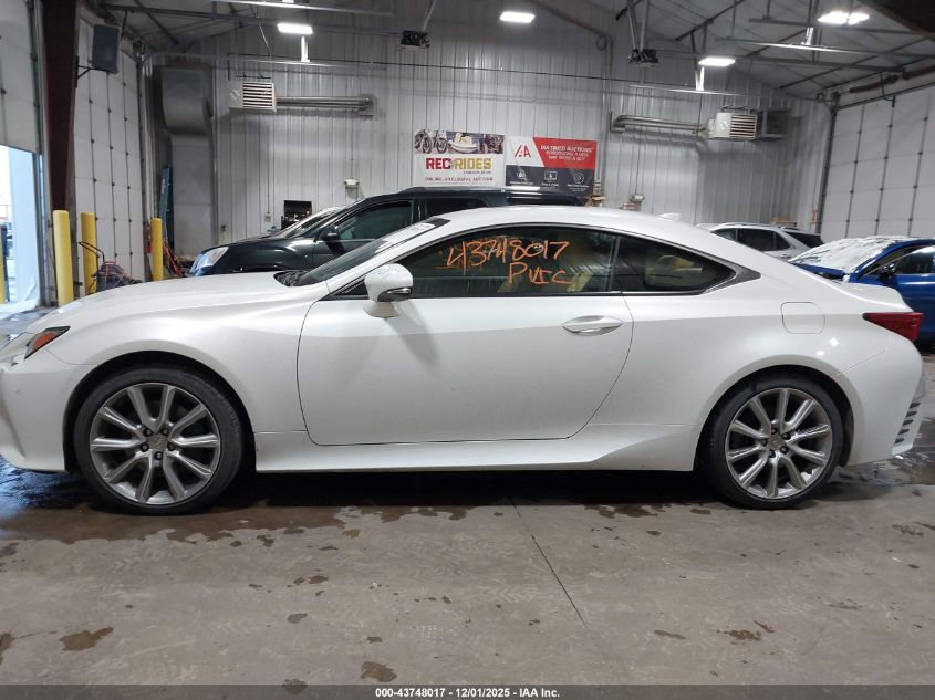 2015 Lexus Rc 350 VIN: JTHSE5BCXF5004307 Lot: 43748017