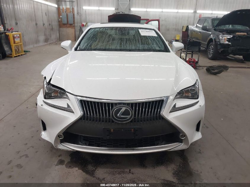 2015 Lexus Rc 350 VIN: JTHSE5BCXF5004307 Lot: 43748017