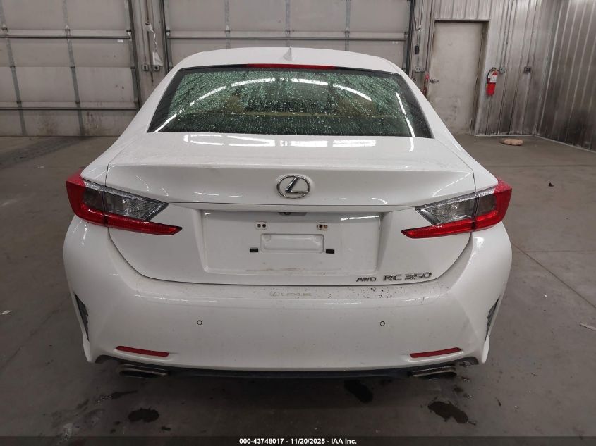 2015 Lexus Rc 350 VIN: JTHSE5BCXF5004307 Lot: 43748017