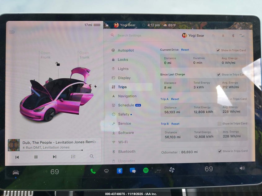 2020 Tesla Model 3 Standard Range Plus Rear-Wheel Drive/Standard Range Rear-Wheel Drive VIN: 5YJ3E1EA6LF658076 Lot: 43748075