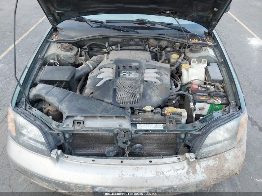 2002 Subaru Outback H6-3.0/H6-3.0 Vdc VIN: 4S3BE896827211781 Lot: 43748161
