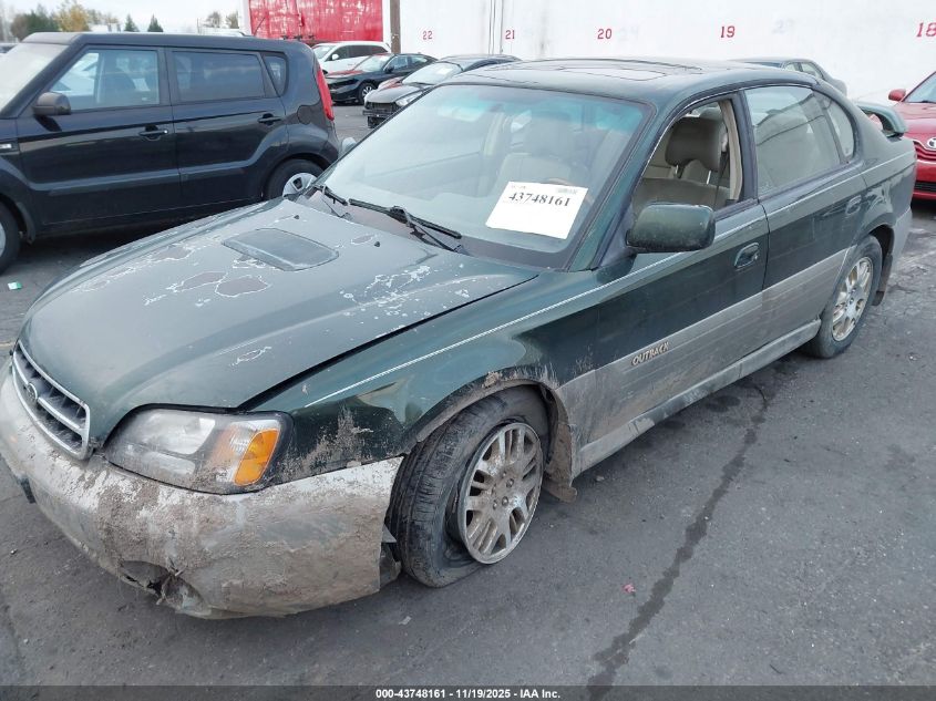 2002 Subaru Outback H6-3.0/H6-3.0 Vdc VIN: 4S3BE896827211781 Lot: 43748161