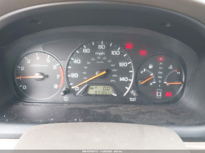 2000 Honda Accord 2.3 Se VIN: 1HGCG5672YA094612 Lot: 43748172