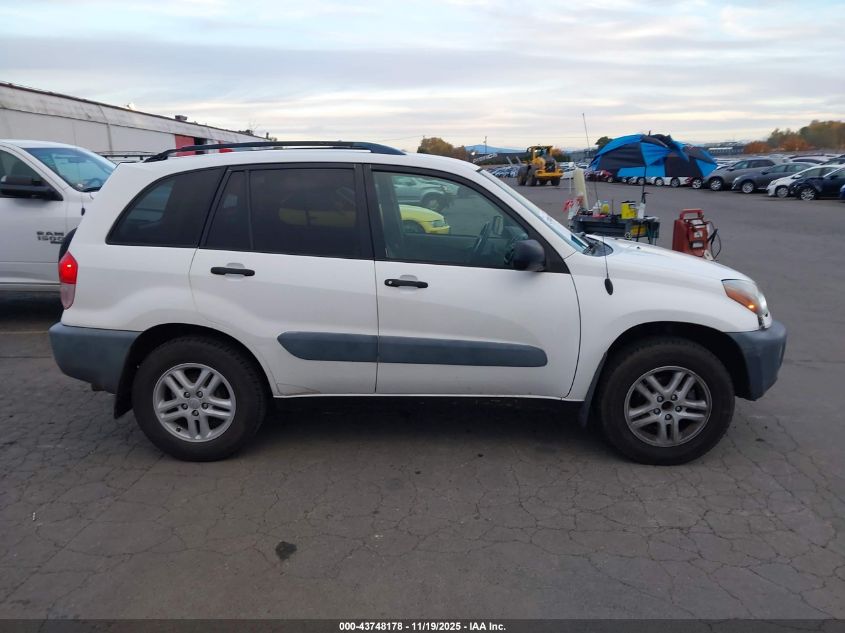 2001 Toyota Rav4 VIN: JTEHH20V210067540 Lot: 43748178