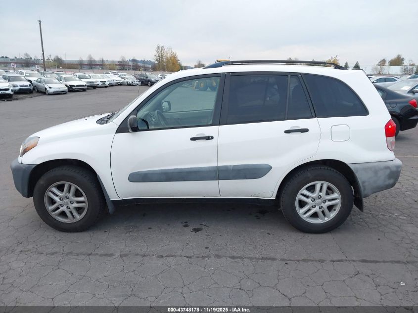 2001 Toyota Rav4 VIN: JTEHH20V210067540 Lot: 43748178