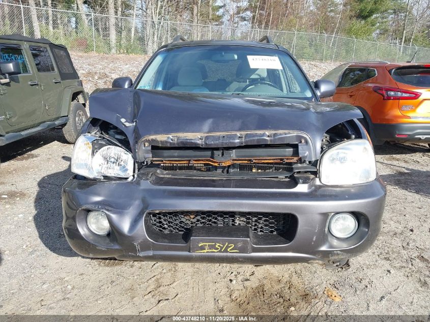 2005 Hyundai Santa Fe Gls VIN: KM8SC73DX5U958307 Lot: 43748210